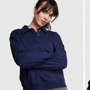 (3 for $18) PINK everyday polo fleece sweatshirt